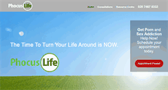 Desktop Screenshot of phocuslife.com